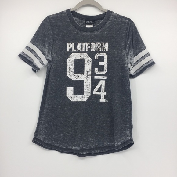 4/$25 Harry Potter Platform Gray burned out Top - Picture 4 of 6